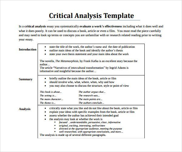 what is a literary analysis thesis