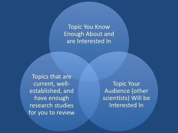 Topics for a literature review. Infografic