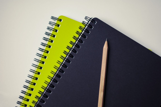 Two notebooks for dissertation literature review